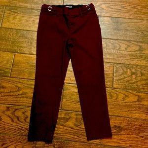 Maroon or burgundy capri pull on dress pants!